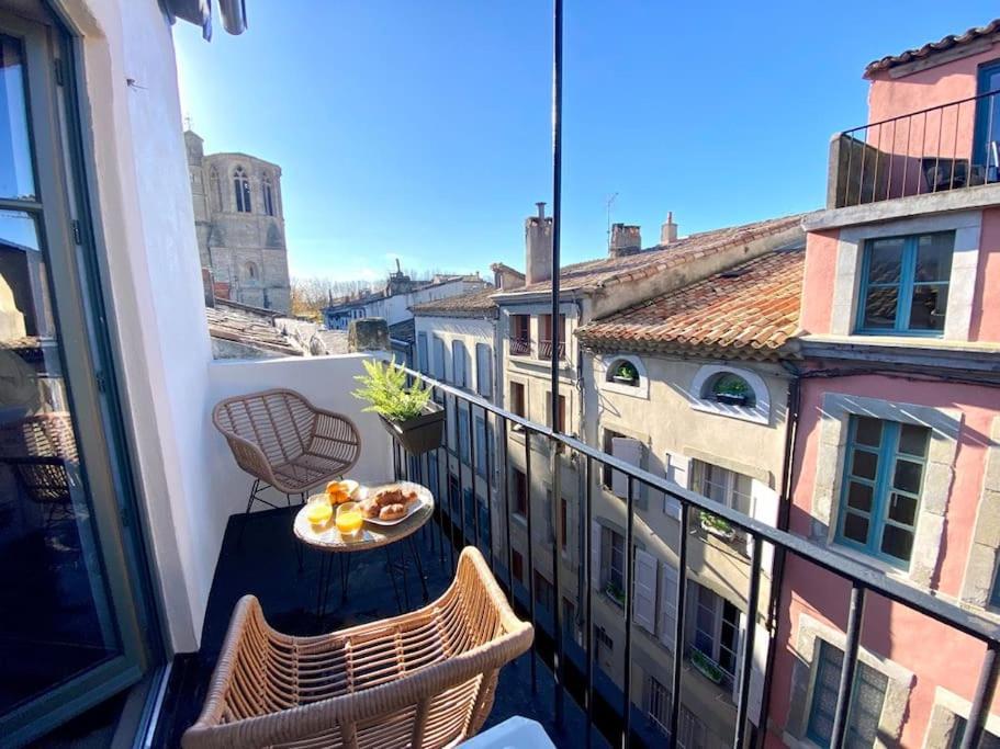 Centr'Halles #3 Terrasse Vue Cathedrale, Clim! 卡尔卡松 外观 照片